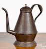 Pennsylvania punched tin coffeepot