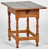 New England maple one-drawer stand