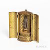 Nashiji Gold-lacquered Portable Shrine