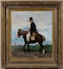 Attributed to Romàn Ribera Cirera (Spanish, 1849-1935)  A Gentleman Caller on Horseback