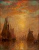 George Herbert McCord (American, 1848-1909)  Setting Sail at Sunset