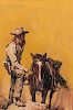 Tom Ryan (American, 1922-2011)  A Cowboy and His Horse