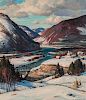 Aldro Thompson Hibbard (American, 1886-1972)  Vermont River Valley in Winter