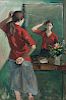 Nicolai S. Cikovsky (American, 1894-1987)  Girl at Mirror