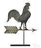 Large swell body rooster weathervane