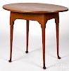 New England Queen Anne pine and maple tavern table
