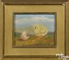 Ben Austrian, oil of a chick and shell