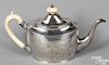 English silver teapot