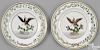 Two German porcelain Arms of Mexico plates