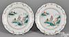 Pair of Chinese export porcelain chargers