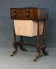 FEDERAL PERIOD MAHOGANY WORK TABLE OR BAG STAND
