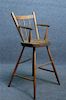 PLANK SEAT SPLAY LEG YOUTH CHAIR, EARLY 19THC.
