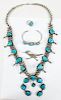 Four Pieces Sterling Southwestern Jewelry 