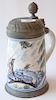 Delft figural stein with pewter top. 
***If this lot is not picked up on Sat. 9/22, Sun. 9/23, or Tues 9/25 at Bellevue Ave. it will...