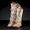 Sioux Child's Beaded Hide Hightop Moccasins, Collected by Gustav "Gus" Sigel (1837-1923)