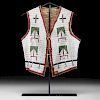 Sioux Child's Beaded Hide Vest, From the Collection of William H. Saunders, M.D. and Putzi Saunders, Ohio