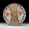Pueblo Painted Buffalo Hide Shield with Cover, From the Collection of William H. Saunders, M.D. and Putzi Saunders