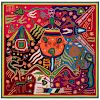 Jose Benitez Sanchez (Huichol, 1938-2008) Yarn Painting on Board