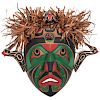 Don Lelooska (Kwakwaka'awkw, 1933-1996) Carved Wood Mask