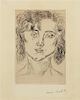 * Henri Matisse, (French, 1869-1954), Mlle. M. M. (Mademoiselle Marguerite Matisse), 1920