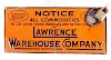 Lawrence Warehouse Company Sign & Lock