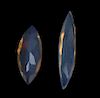 Two Marquise-Shape Lightning Ridge Crystal Opals