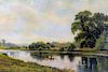 19C Joseph Mcintyre Romanticist River Landscape