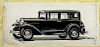 1929 Hupmobile Series A Sedan Production Drawing