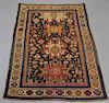Antique Caucasian Shirvan Pictorial Carpet Rug