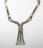 Turkish Moorish Sterling Silver Lapis Necklace