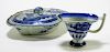 2PC Chinese Export Canton Porcelain Dish & Creamer