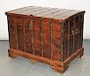 19C Anglo-Indian Hardwood Marriage Storage Chest