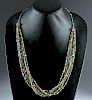 Egyptian Faience Bead Necklace w/ 6 Strands