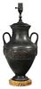 Painted Cast Iron Amphora-Form