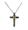 Tiffany &amp; Co 18K Gold Silver Cross Pendant Necklace