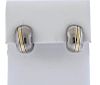 Cartier 18K Gold Sterling Hoop Earrings