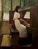 Gotthardt Johann Kuehl, (German, 1850-1915), The Little Organist