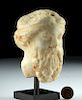Greek Hellenistic Marble Head of a Bearded Man