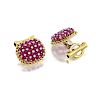 A Pair of Ruby and Diamond Cufflinks