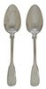 Two Paul Storr English Silver Spoons
