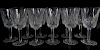 12 Waterford Lismore Cut Crystal Water Goblets
