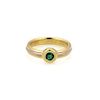Cartier Emerald 18k Tri-Color Gold Band Ring