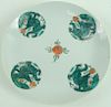 Antique Chinese Reticulated Dragon Porcelain Plate