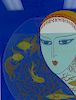 Erte "Fish Bowl" Limited Edition Signed Serigraph