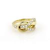 Jose Hess 18K Gold Diamond Knot Designer Ring