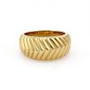 Tiffany & Co. 18k Gold Ribbed Style Band Ring