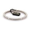 Designer Elite Diamond 18k Gold Woven Bar Bracelet