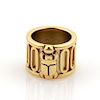 Vintage Cartier 18k Two Tone Gold Wide Scarab Ring