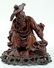 Antique Chinese Carved Wooden Wiseman Sculpture
