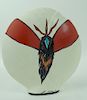 Gray Feather Hand Painted Native American Pottery
